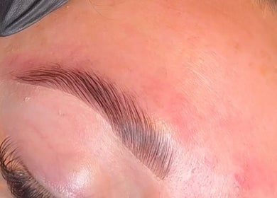 Perfectly groomed eyebrows at Hausofbeauty_brows, Nottingham, England, GB showcasing expert styling.
