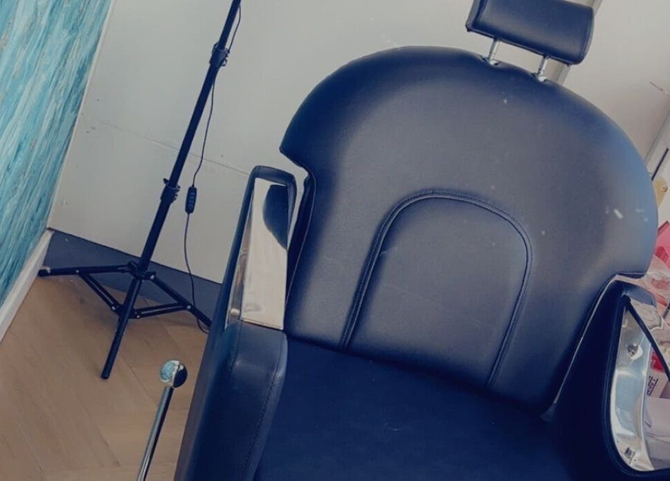 Comfortable beauty chair at Lashes with Teri, Wolverhampton, England, GB, in a serene salon setting.