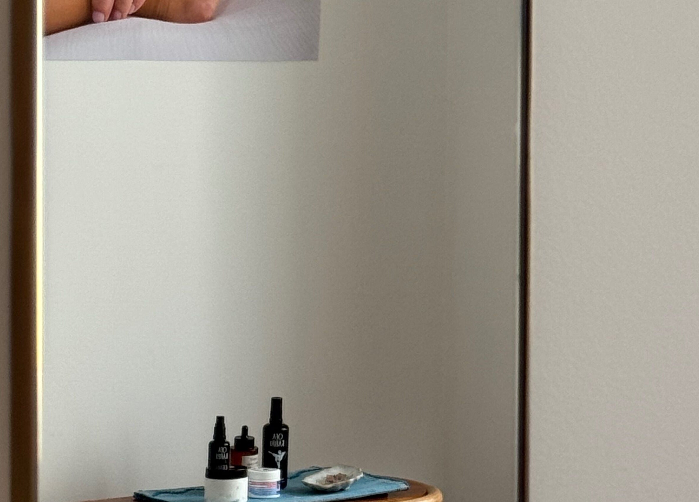 Wellness products on a table at Lymph by Camila, Lisbon, Lisbon, PT, reflecting a tranquil ambiance.