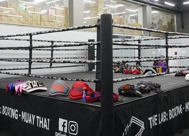 Boxing ring at The Lab Boxing & Muay Thai gym - Pioneer Center, Pasig, Metro Manila, PH.