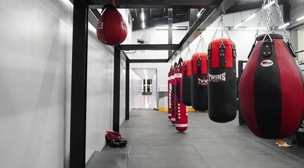Boxing bags at The Lab Boxing & Muay Thai gym - Pioneer Center in Pasig, Metro Manila, PH.