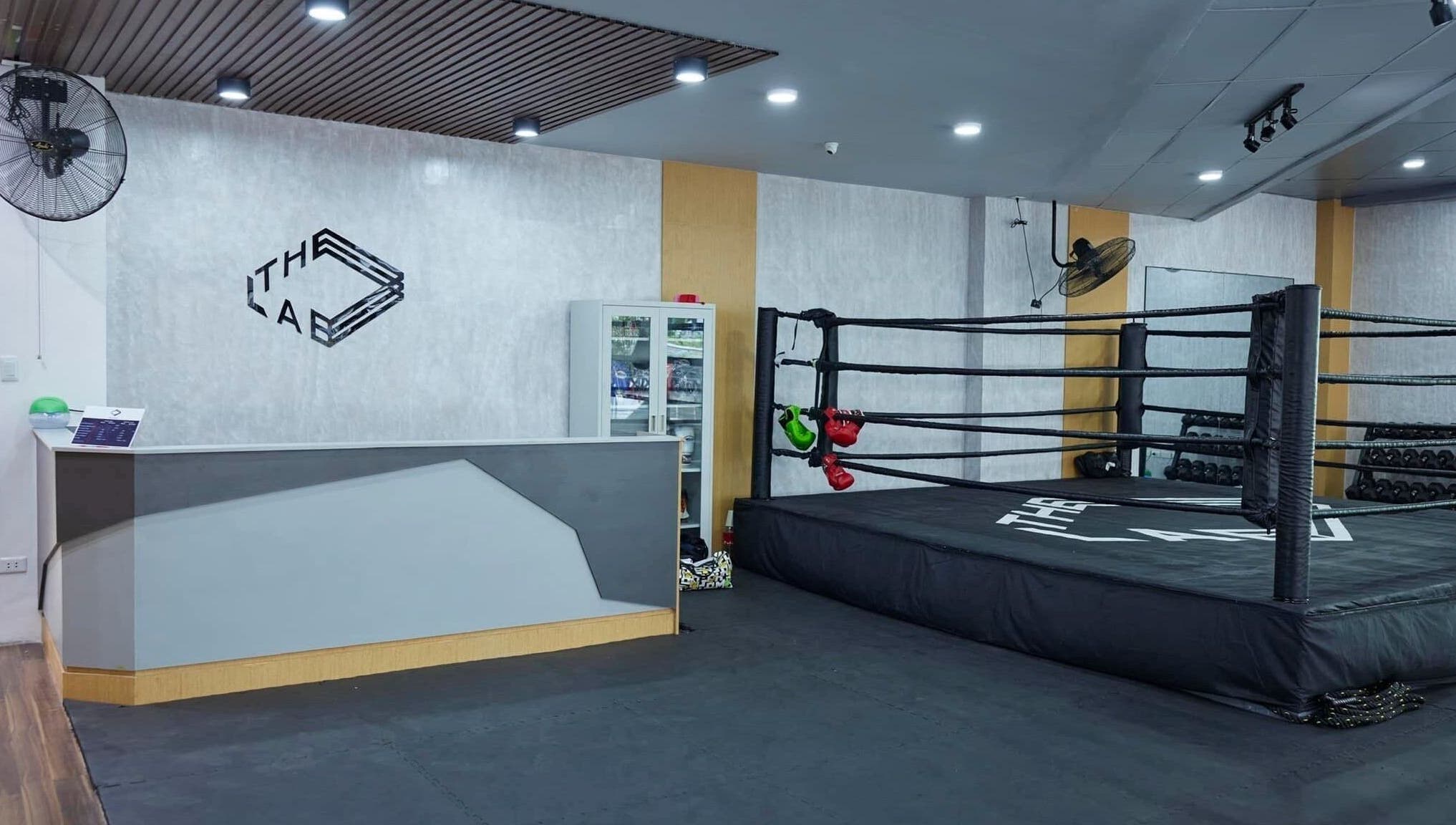 The Lab Boxing & Muay Thai gym - MAKATI in Makati City, Metro Manila, PH, featuring a modern boxing ring.