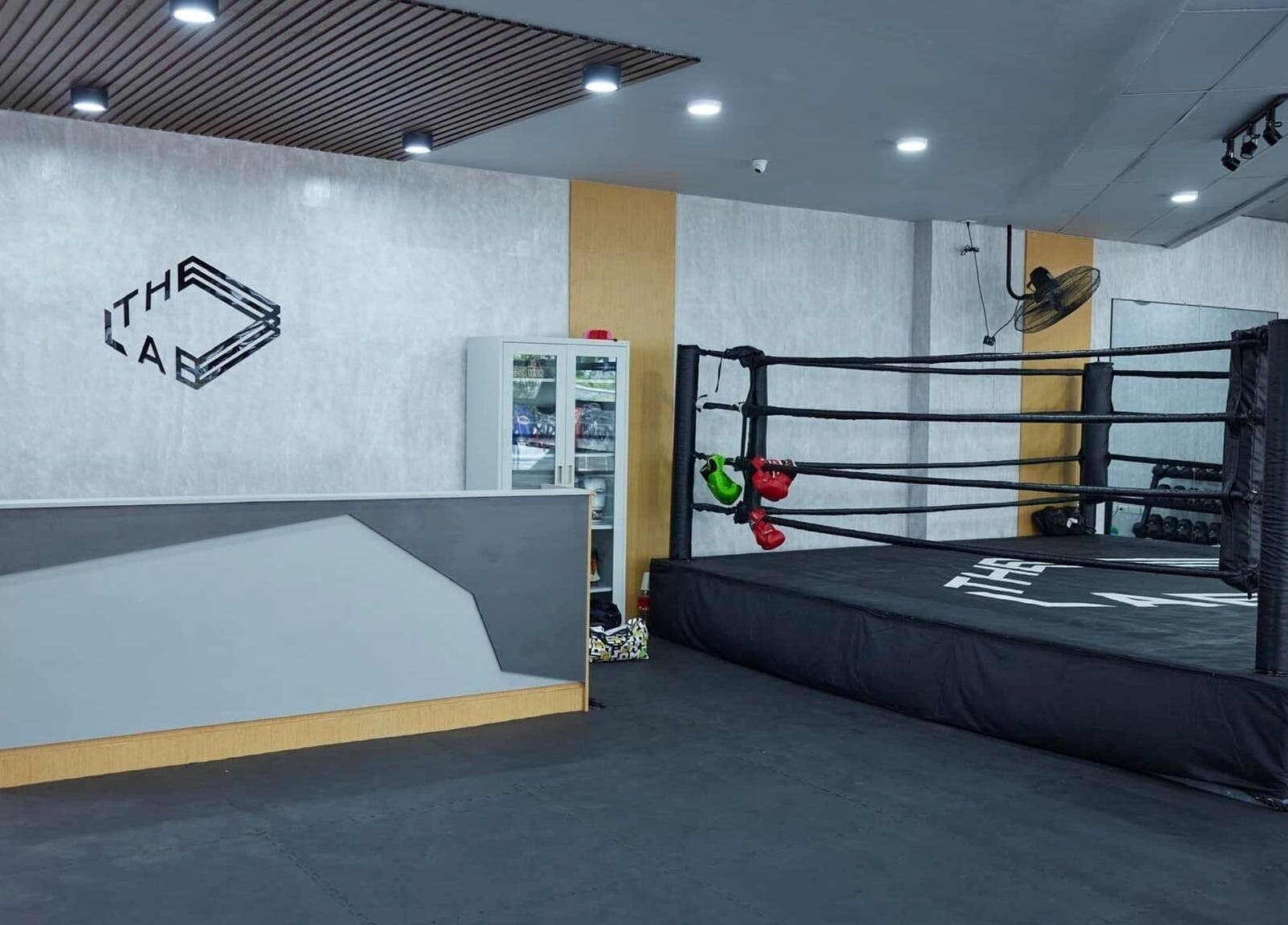 The Lab Boxing & Muay Thai gym - MAKATI in Makati City, Metro Manila, PH, featuring a modern boxing ring.