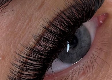 Close-up of stunning lashes by Moli at Lashes by Moli, Ilkeston, England, GB. Perfect for enhancing natural beauty.