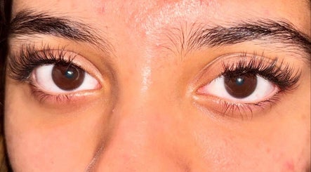 Close-up of lush eyelash extensions from Lashes by Moli, Ilkeston, England, GB.