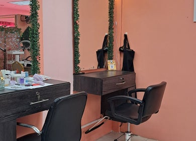 Elegant salon station at Zach Hair, Arima, Arima Borough Corporation, TT, featuring modern styling tools.