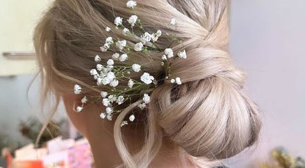 Elegant floral updo at The Fox & Dandelion Hair Bar 🦊🌼, Maroochydore, Queensland, AU.