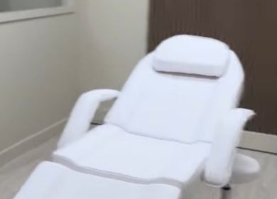 Calming treatment chair at Pmu Lounge, Failsworth, England, GB, perfect for beauty and wellness sessions.