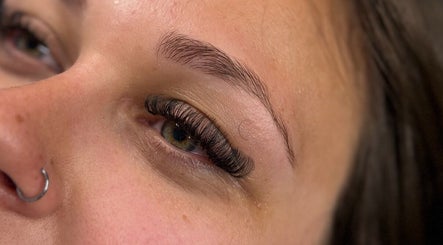 Eyelash extension close-up at Elegant Beauty By Lucy, Ashby-de-la-Zouch, England, GB.