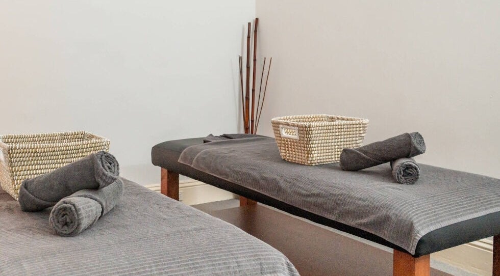 Cozy massage tables at Port Melbourne Thai Massage by Saijai, Melbourne, Victoria, AU.