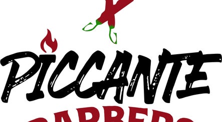 Piccante Barbers logo featuring red flame in Peregian Springs, Queensland, AU.