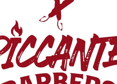 Fiery logo of Piccante Barbers in Peregian Springs, Queensland, AU.