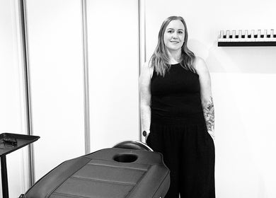 Professional therapist at Forever Grace Beauty, Pegasus, Canterbury Region, NZ in a modern treatment room.