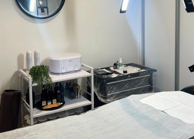 A clean treatment room at Forever Grace Cosmetic Studio, Pegasus, Canterbury Region, NZ.