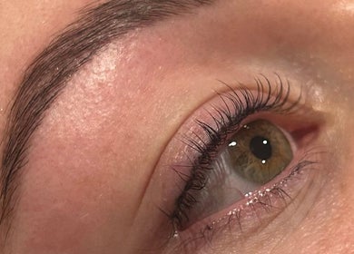 Close-up of expertly shaped eyebrow at Forever Grace Cosmetic Studio, Pegasus, Canterbury Region, NZ.