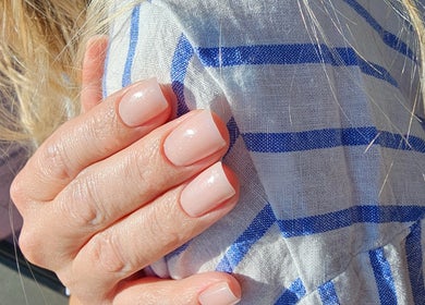 Elegant nails with soft pink polish from NAILS STUDIO BY JUSTE ZUTAUTIENE, Vestby, Akershus, NO.