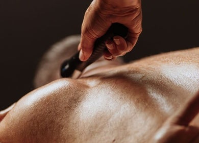 Massage therapy with stones at The Holistic Approach and Retreats, Ipswich, England, GB.