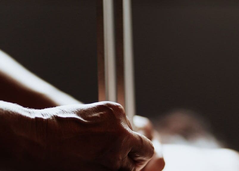 Close-up of a calming tuning fork therapy session at The Holistic Approach and Retreats, Ipswich, England, GB.