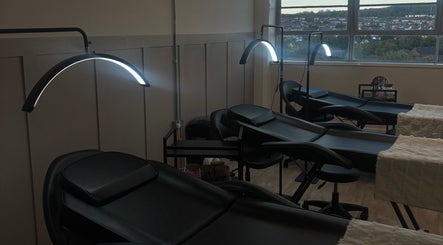Relaxing treatment chairs at Studio S By Sienna, Stoke-on-Trent, England, GB with serene natural light.