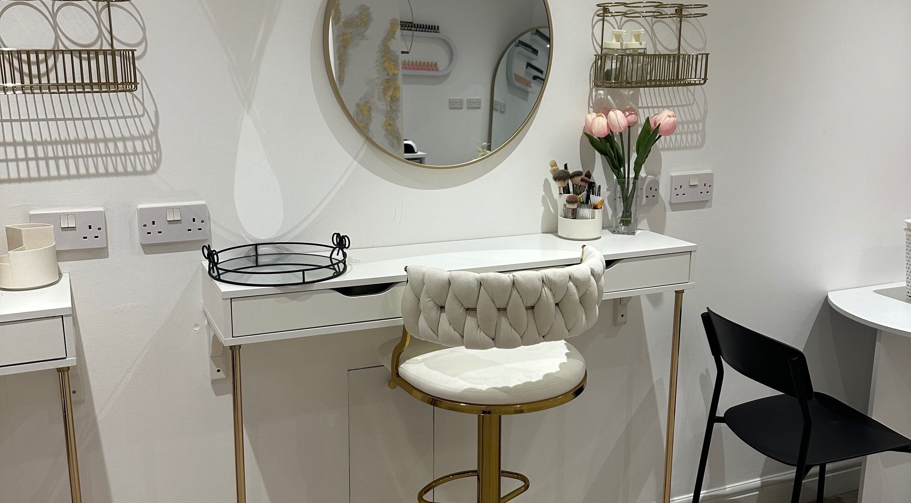 Elegant makeup vanity at BareBeauty.ByKels, Cradley Heath, England, GB, showcasing a modern chic design.