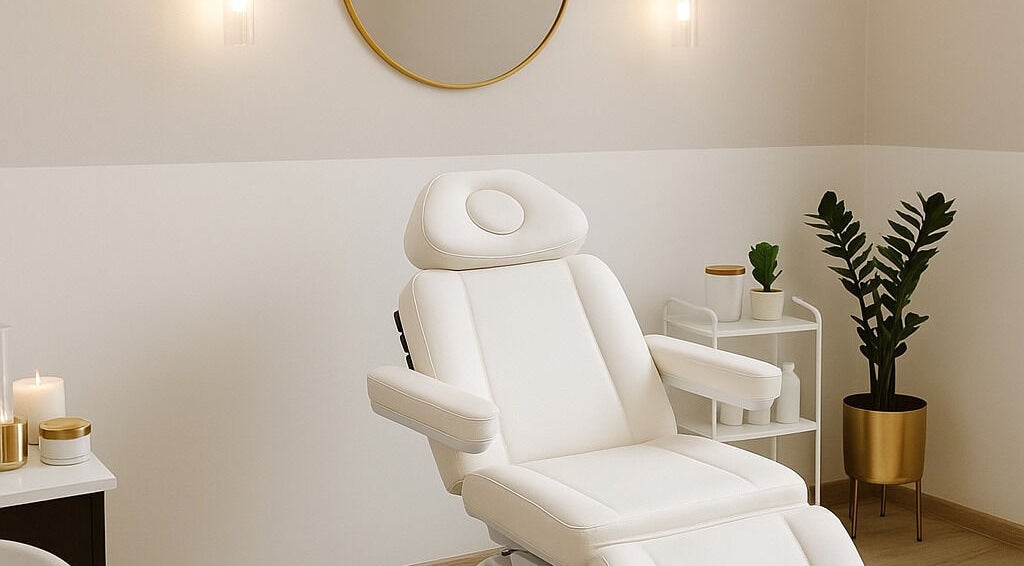 Eleganckie wnętrze Beauty Architect Aesthetics Clinic w Warta Bolesławiecka, Województwo Dolnośląskie, PL.