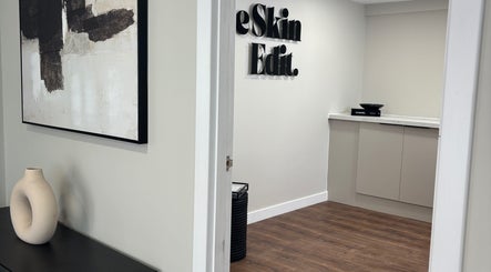 Entrance of The Skin Edit in Hamilton, Scotland, GB, featuring modern decor.
