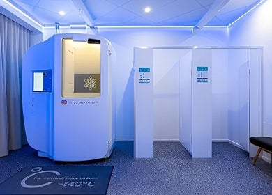 Cryotherapy chamber at Cryo Stay Young Eastland, Melbourne, Victoria, AU for rejuvenation and wellness.