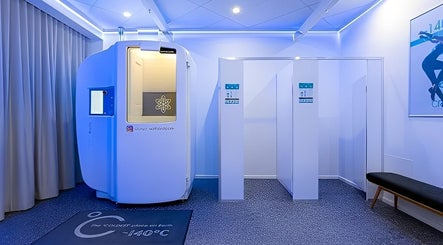 Cryotherapy chamber at Cryo Stay Young Eastland, Melbourne, Victoria, AU for rejuvenation and wellness.