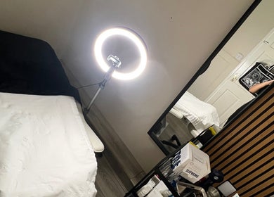 Serene beauty treatment room at 7blessingsbeauty, Liverpool, England, GB with soothing lighting and professional setup.