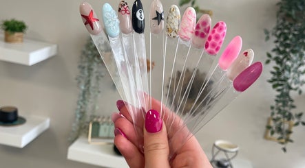 Assorted nail designs at Ellie Amanda Nails, Hull, England, GB, showcase artistic flair and vibrant colors.