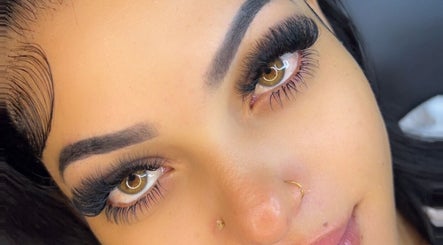 Close-up of stylish lashes by Lashedby_keke in Portmore, St. Catherine Parish, JM.