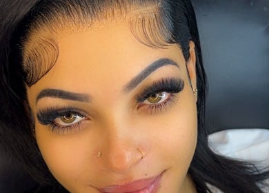 Woman with stunning lash extensions from Lashedby_keke in Portmore, St. Catherine Parish, JM.