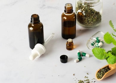 Herbal remedies and bottles at KB Herbs in County Galway, County Galway, IE.