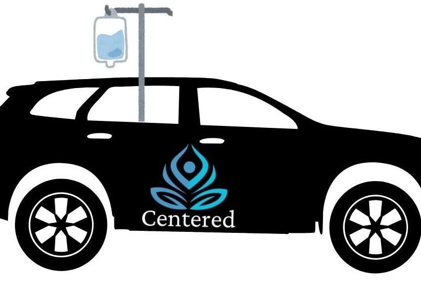 Centered IV Therapy Tyler, TX vehicle for mobile wellness services in Tyler, Texas, US.