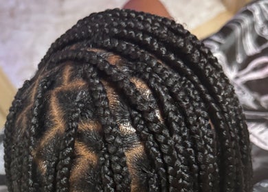 Intricate braids styled at SlayedbyGracy in Wahiawa, Hawaii, US, showcasing expert hair artistry.