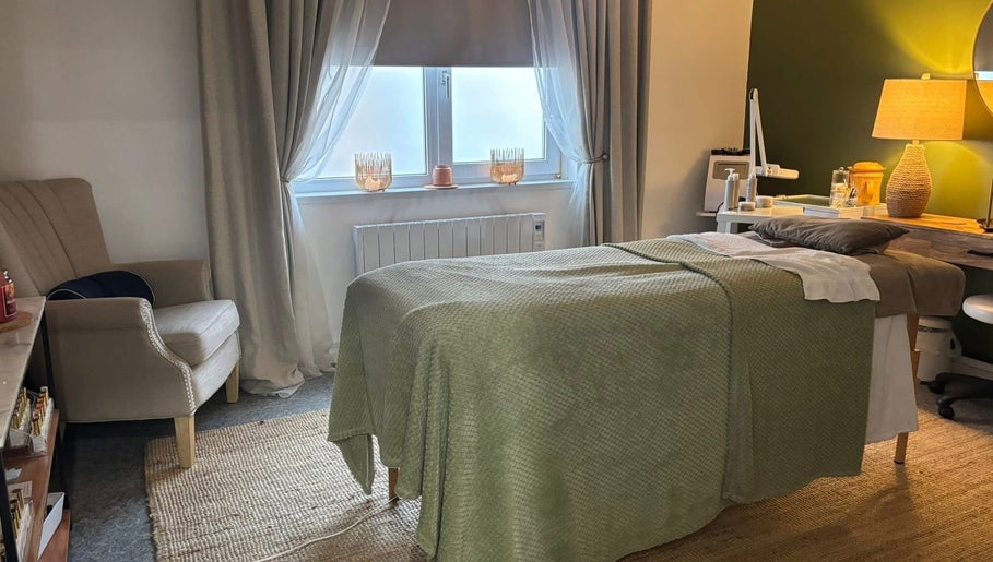 Relaxing treatment room at Kbs Holistic Treatments And Colonic Hydrotherapy in Tiverton, England, GB.
