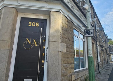 Charming exterior of Alana Fores Nails and Makeup, Shawforth, England, GB, showcasing elegant style and inviting entrance.