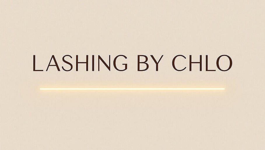 Lashing by Chlo logo featuring elegant text in Ebbsfleet Valley, England, GB.