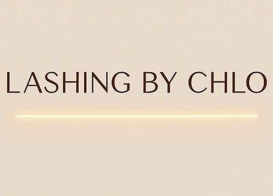 Lashing by Chlo logo featuring elegant text in Ebbsfleet Valley, England, GB.