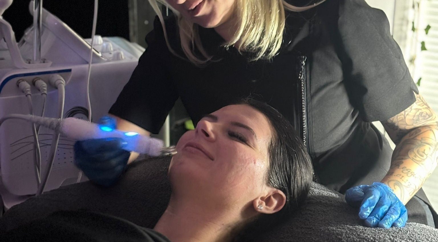 Facial treatment at Amorè beauty in Baldock, England, GB. Relax and rejuvenate with expert care.