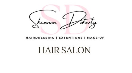 Logo of SD Hair Salon in County Donegal, IE featuring hairdressing and makeup services.