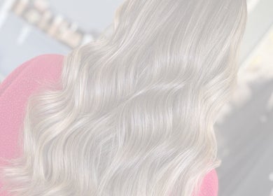 Long, silky blonde waves styled at SD Hair in County Donegal, County Donegal, IE.