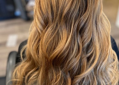 Elegant wavy hairstyle at Hair by Alisha - Pine Grove, Pine Grove, California, US.