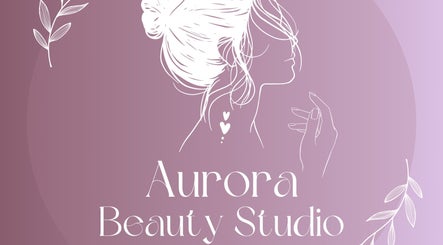 Elegant silhouette artwork for Aurora Beauty Studio in Newton Poppleford, England, GB with floral accents.