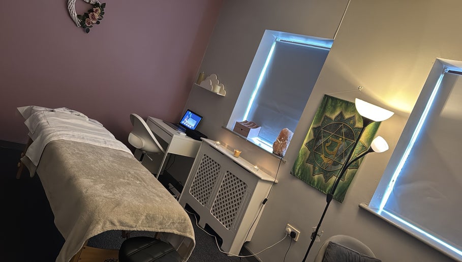 Peaceful massage room at Recovery Massage & Wellness by Roberta, Lucan, County Dublin, IE.