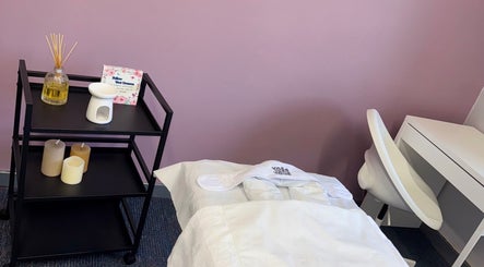 Calming massage room at Recovery Massage & Wellness by Roberta, Lucan, County Dublin, IE.