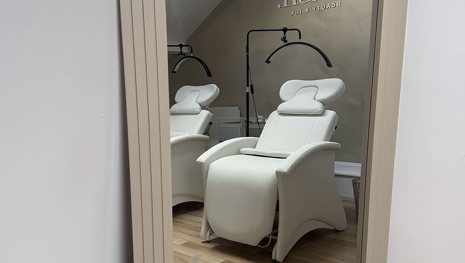 Modern treatment chairs at ūme, a beauty and wellness venue in London, England, GB.