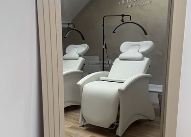 Modern treatment chairs at ūme, a beauty and wellness venue in London, England, GB.