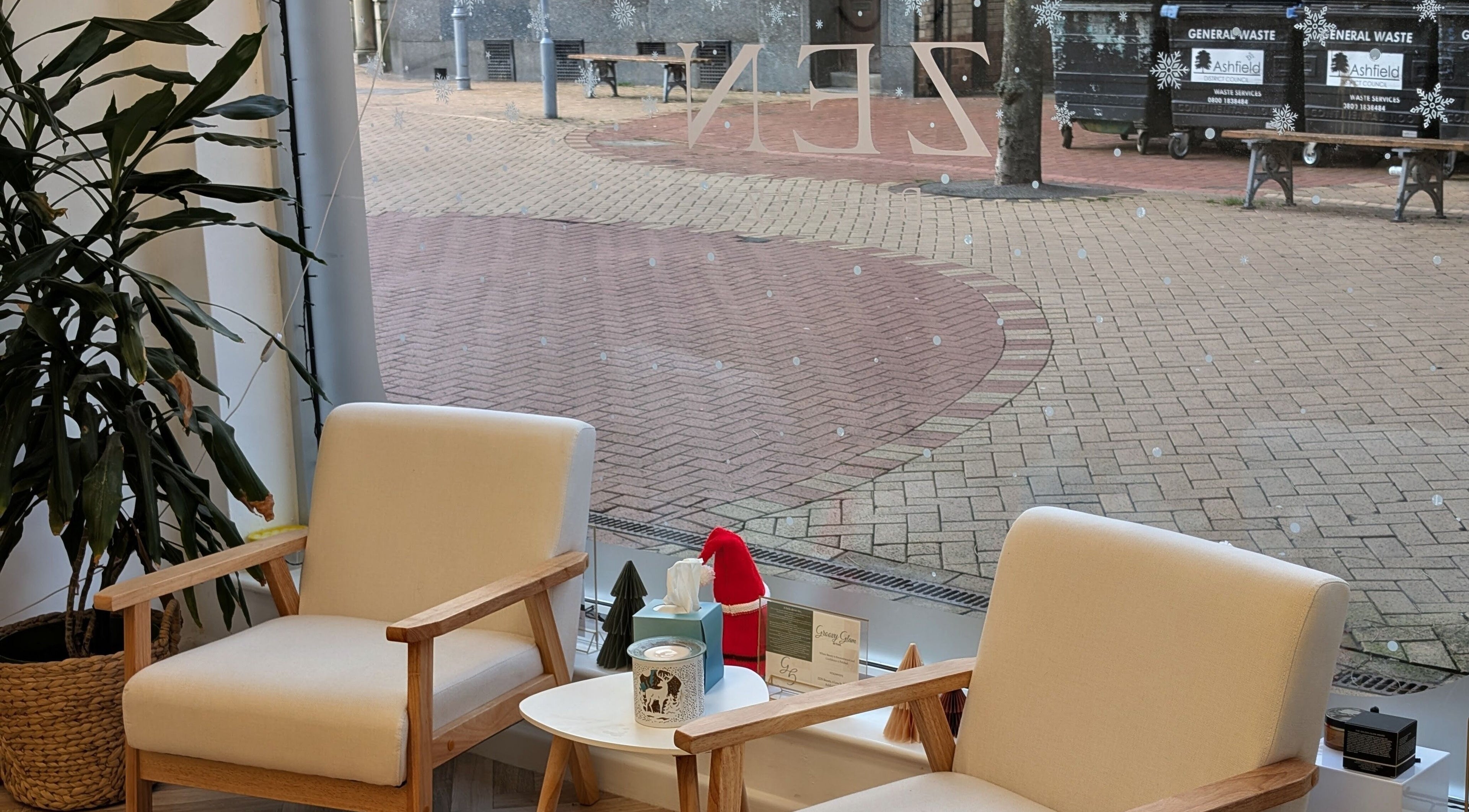 Cozy seating area at Groovy Glam By Tash, Sutton-in-ashfield, England, GB with stylish chairs and decor.