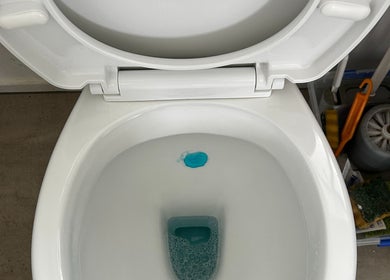 Spotless toilet showing cleaning by KJCleans, Manawatu, Manawatū-whanganui Region, NZ.